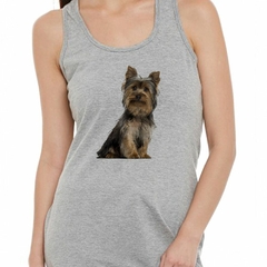 Musculosa Deportiva Perro Yorkshire Sentado