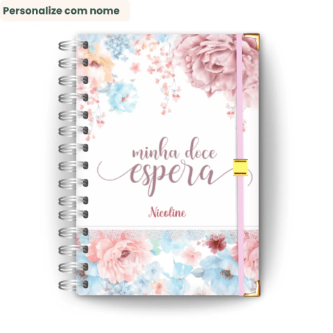 Diário da Gravidez - Floral Modelo 1