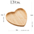 BANDEJA DE BAMBU HEART 17CM X 16,5CM X 1,5CM - LYOR na internet