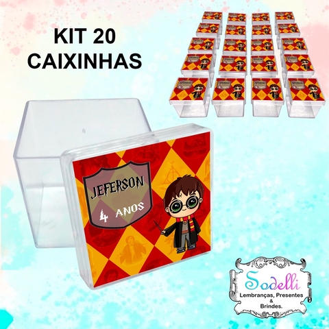 20 Lembrancinhas Harry Poter - Caixinhas Acrílicas Personalizadas