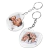 20 Chaveiros Acrílicos Coração Personalizado com foto frente e verso 3x4 - comprar online