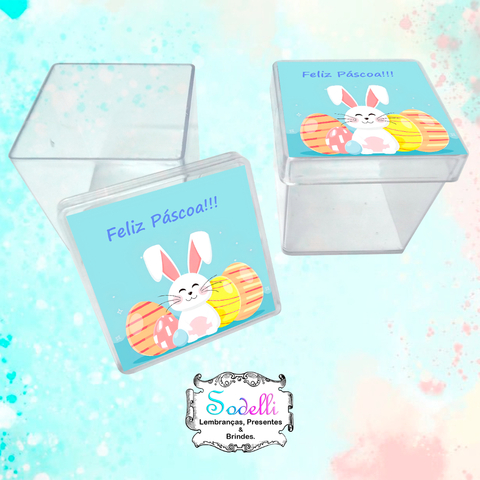 10 Lembrancinhas Pascoa - Caixinhas Acrílicas Personalizadas
