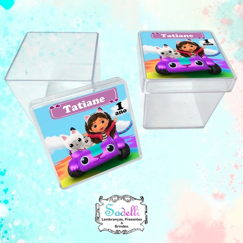 10 Lembrancinhas Casa Mágica da Gaby - Caixinhas Acrílicas Personalizadas