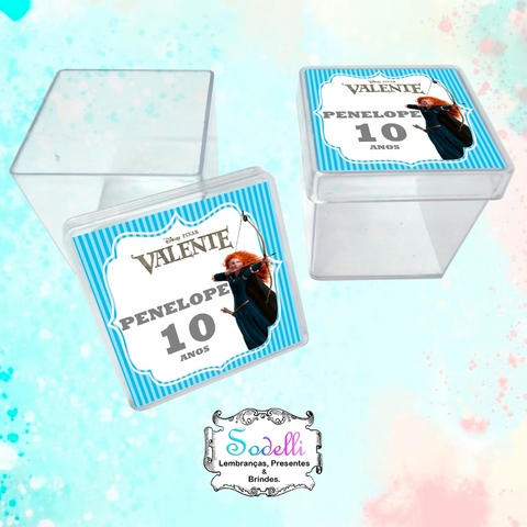 10 Lembrancinhas Valente - Caixinhas Acrílicas Personalizadas