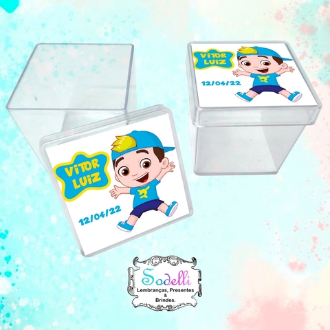 10 Lembrancinhas Lucas Neto - Caixinhas Acrílicas Personalizadas