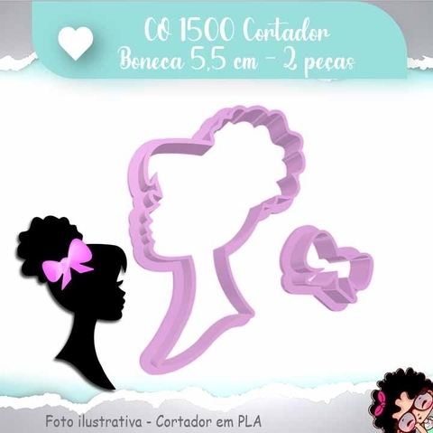 Cortador Boneca 5,5cm - 2 peças CO 1500