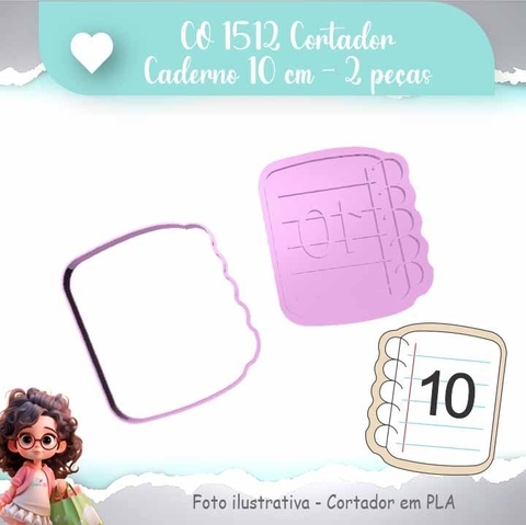 CORTADOR CADERNO - 10CM - 2 PEÇAS - CO1512