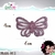 Asa de borboleta em E.V.A glitter - 5 unidades - 6x4cm - Glem3d- Artesanato e Confeitaria