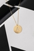 CD199 - Pingente Medalha Letra Inicial Dourado - loja online