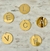 Imagem do CD199 - Pingente Medalha Letra Inicial Dourado
