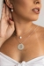 C305 - Pingente Medalha Letra Incial Prata - comprar online