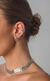Piercing Fake Duas Gamas Bold Prata Banhado em Ródio Branco - comprar online