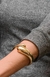 Bracelete Duas Garras Bold Dourado Banhado em Ouro - comprar online