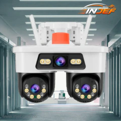 Imagen de CÁMARA DE SEGURIDAD IP WIFI 9MP TRIPLE LENTE PTZ – VIGILANCIA 360° CON VISIÓN NOCTURNA A COLOR