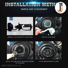 BOMBILLOS MINI PROYECTOR LED Y6 H4 24000 LÚMENES PAR - INJEF OFICIAL