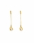 Brinco Flor Pérola e Ouro 18k