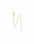 Piercing Fake com corrente Ouro 18K