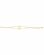 Pulseira Letra com Pedra e Ouro 18k