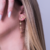 Brinco Flores Ouro 18k - comprar online