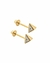 Brinco Triângulo 3D ouro 18k