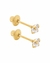Brinco Cálice 5mm Ouro 18k e Zircônio