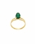 Anel Gota Pedra Natural Ouro 18k