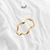 Anillo lisa onda lisa dorado - comprar en línea