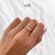 Anillo delgado circonia plateada - comprar en línea