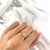 Anillo corazon cristal blanco - comprar en línea