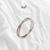 Anillo en lazo X plateado - comprar en línea