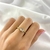 Anillo corazon cristales dorado en internet