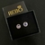 Arete circulo cristal color LILA - comprar en línea