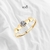 Anillo corazones dorados y cristal