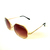 Óculos de Sol cayo blanco cb_ho2293, modelo malta, armação hexagonal em metal dourado com lente marrom na internet