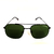 Óculos de Sol cayo blanco cb_202062, modelo Levisa, armação em metal preta com lente verde - comprar online
