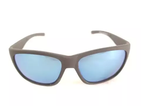 óculos solar esportivo, preto emborrachado, lente azul espelhada - comprar online