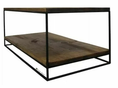 Mesa De Centro Fusion Wood & Steel Vime - comprar en línea