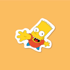 Sticker Bart Simpson