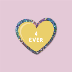 Sticker Corazón 4Ever