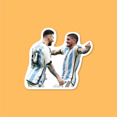 Sticker Lionel Messi & Rodrigo De Paul