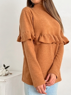 MEDIA POLERA LANILLA CON VOLADOS - comprar online
