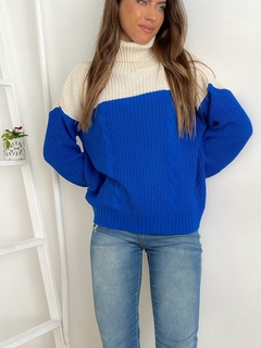 POLERA TRENZADA COMBINADA