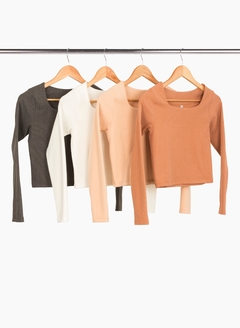 TOP ESCOTE CUADRADO MORGANA - tienda online