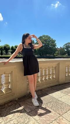 VESTIDO DE LINO CON RECORTES UMA - comprar online