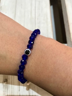 Pulsera cristal Nazar azul