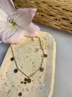 Cadenita Circles acero rose