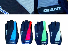 GUANTES "GIANT" CICLISMO MOTO DEDOS LARGOS CON GEL TÁCTIL