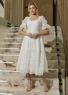 3935 VESTIDO MIDI RENDA - comprar online