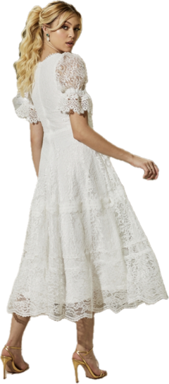3935 VESTIDO MIDI RENDA