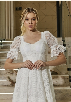 3935 VESTIDO MIDI RENDA - comprar online